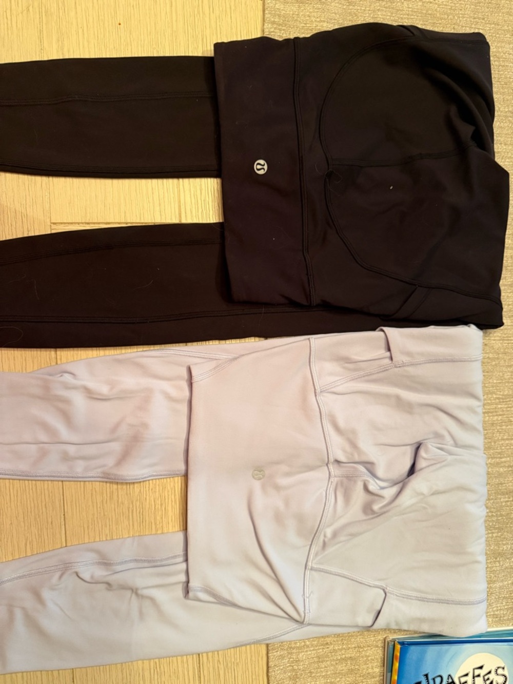 lululemon athletica Black & Light Lavender Leggings